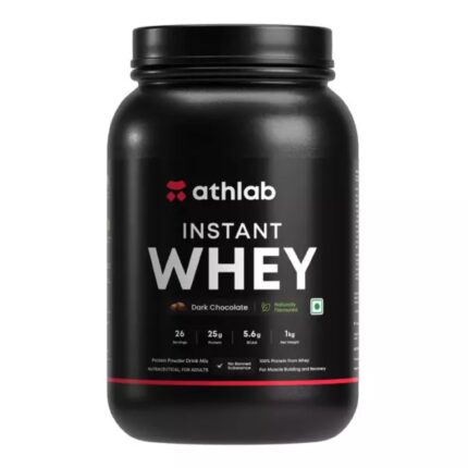Athlab Instant Whey Protei54.72n | 25g Protein | No Preservatives | Dark Chocolate | 1 Kg