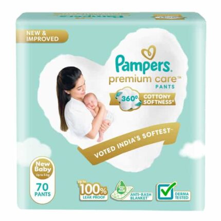 Pampers Premium Care New Baby Diapers - 70 Count
